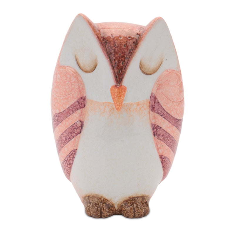 Melrose Terra Cotta Owl Decor (Set of 3)