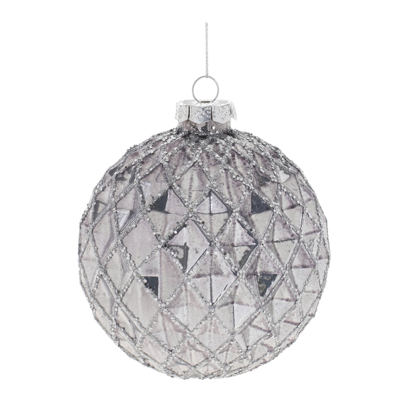 Melrose Glittered Glass Ball Ornament (Set of 6)
