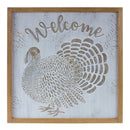 Melrose Metal Welcome Turkey Sign 20"SQ