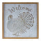 Melrose Metal Welcome Turkey Sign 20"SQ