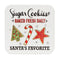 Melrose Santa's Favorite Cookie Plate Pedestal 14.25"D