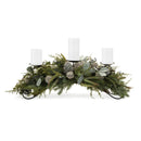 Melrose Mixed Pine Candle Holder Centerpiece 32"L