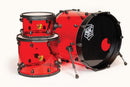 SJC Josh Dun Torch 3-Piece Drum Kit Red Acrylic Shells 22"/16"/12"