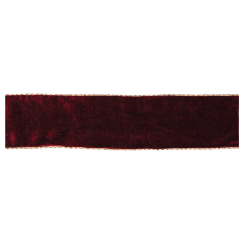 Melrose Red Wired Ribbon 4" x 10 Yds.
