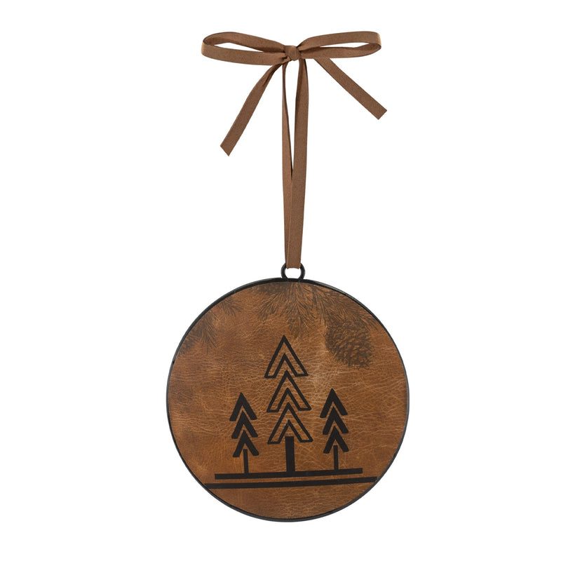 Melrose Bison Disc Ornament (Set of 12)