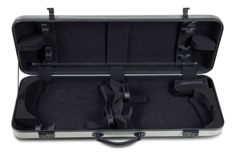 GEWA Idea 3.3 Double 4/4 Violin Case - Silver/Black Titanium