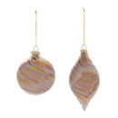 Melrose Iridescent Swirl Glass Ornament (Set of 12)