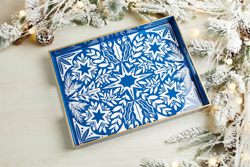 Melrose North Star Print Tray 15.75"L