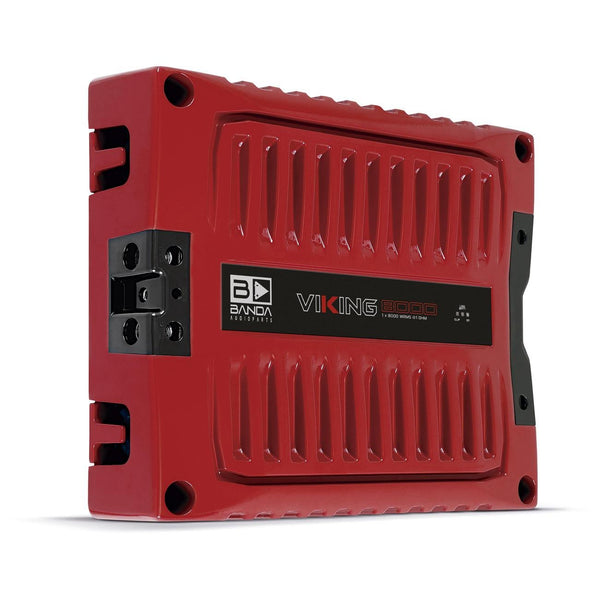 Banda VIK8000.1RED 8000W RMS 1ch 1Ω Red Competition Amplifier HighPower Subsonic