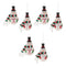 Melrose Frosted Glass Snowman Ornament (Set of 6)