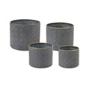 Melrose Ornate Geometric Metal Planter Set of 4 Planter