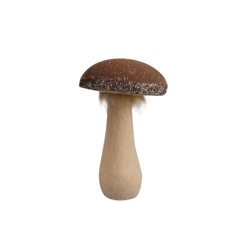Melrose Glittered Mushroom Decor (Set of 2)