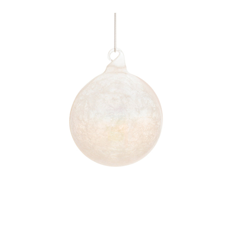 Melrose Iridescent Cloudy Glass Ornament (Set of 6)