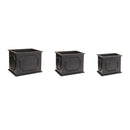 Melrose Wooden Box Planter Set of 3 Planter