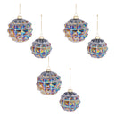 Melrose Iridescent Textured Glass Ornament (Set of 6)