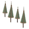 Melrose Woven Bamboo Pine Tree Ornament (Set of 4)