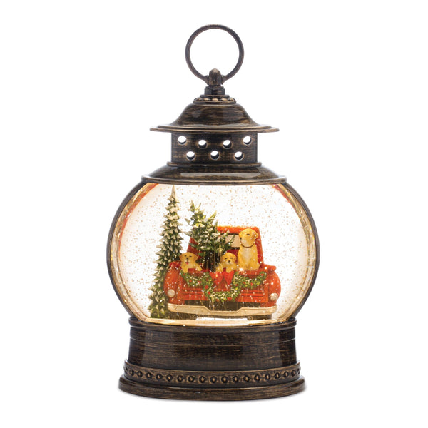 Melrose LED Snow Globe with Pickup Truck 11.5"H