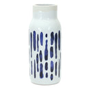 Melrose Two-Tone Tie Dye Design Ceramic Vase (Set of 2)