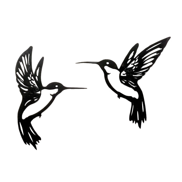 Melrose Metal Hummingbird Wall Accent (Set of 6)