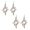 Melrose Wood Star Cut-Out Ornament (Set of 4)