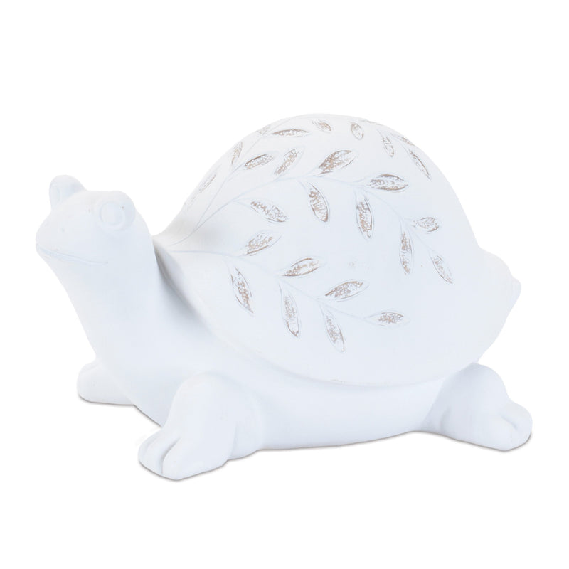 Melrose Etched Frog and Turtle Figurine (Set of 2)