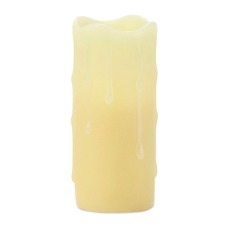 Melrose LED Dripping Wax Pillar Candles (Set of 6)