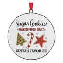 Metal Cookies and Cocoa Disc Ornament (Set of 12)