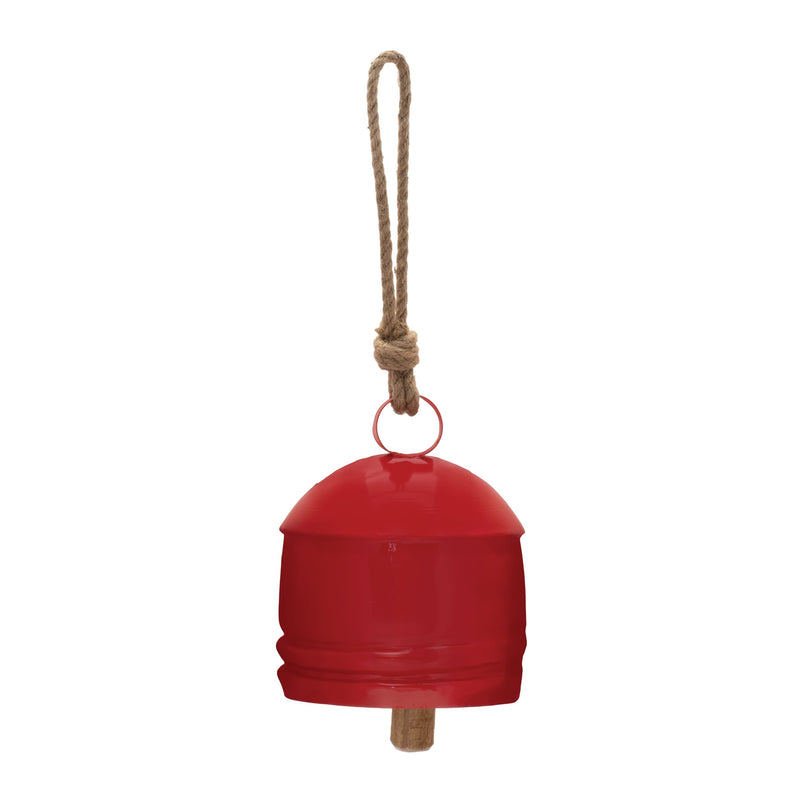 Melrose Rustic Metal Bell Ornament (Set of 2)