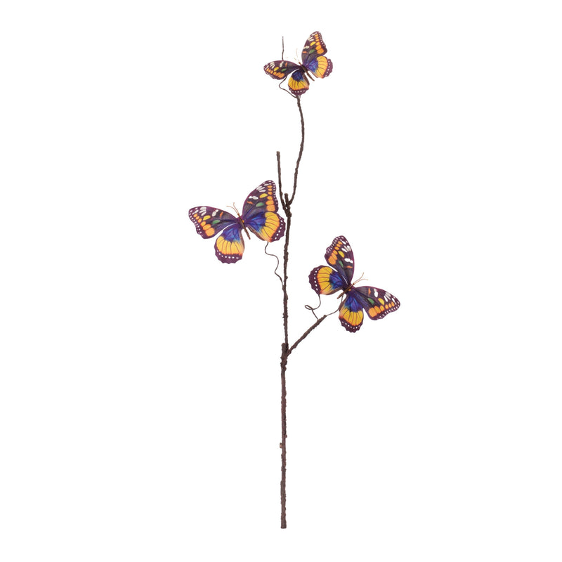 Melrose Butterfly Twig Spray (Set of 6)
