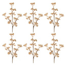 Melrose Glittered Gold Berry Spray (Set of 6)