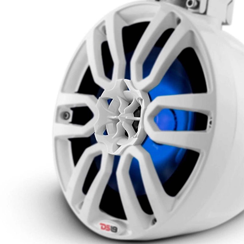 DS18 NXLPS8W 8" Marine Pod Speakers with RGB LED - White (Pair)