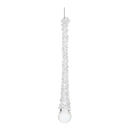 Melrose Clear Beaded Glass Icicle Drop Ornament (Set of 12)