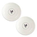 Melrose Stoneware Farmhouse Chicken Platter (Set of 2) Multicolor