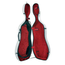GEWA Air 3.9 4/4 Thermoplast Cello Case - White/Bordeaux