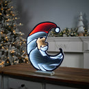 Melrose Santa Half Moon Ekkolight 17"H