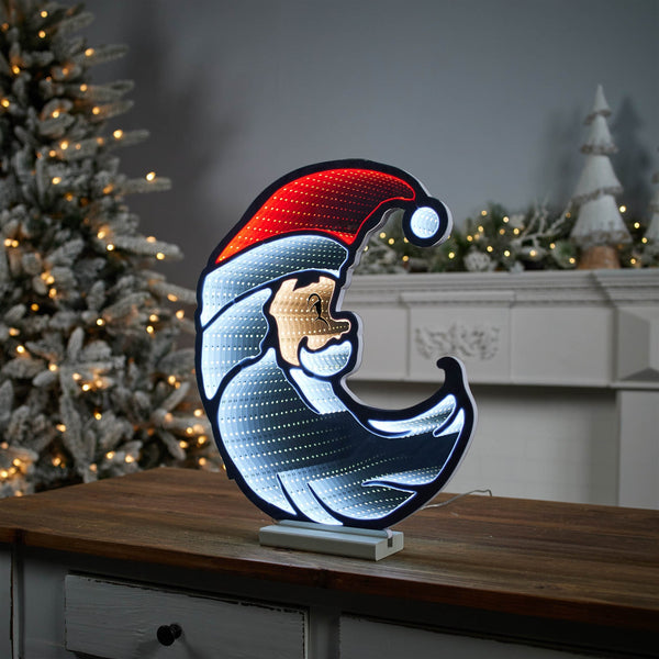 Melrose Santa Half Moon Ekkolight 17"H