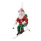 Melrose Glass Skiing Santa Oranment (Set of 6)
