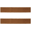 Melrose Fuzzy Brown Wired Ribbon (Set of 2)