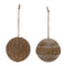 Wicker Pattern Ball Ornament (Set of 12)