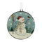 Melrose Snowman Disc Ornament (2 Sided)