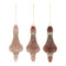 Melrose Ribbed Glass Drop Ornament (Set of 6)