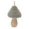 Melrose Felt Fabric Mushroom Ornament (Set of 12)