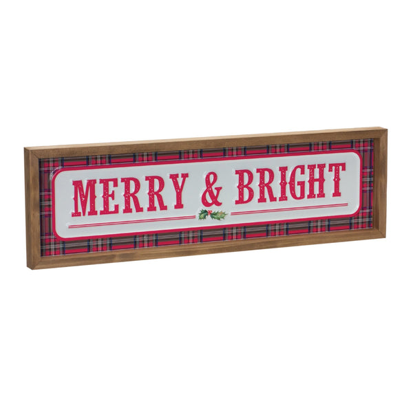 Melrose Merry & Bright Sign 19.75"L