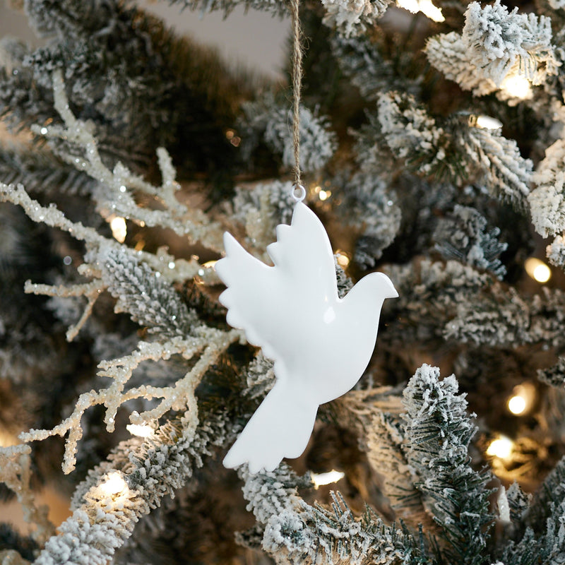 Melrose Metal Dove Bird Ornament (Set of 6)