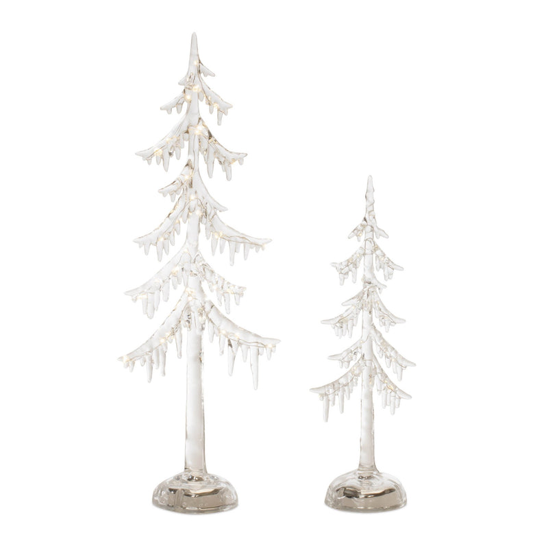Melrose LED Acrylic Dripping Pine Tree (Set of 2)