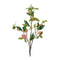 Melrose Peach Fruit Foliage Branch (Set of 6)
