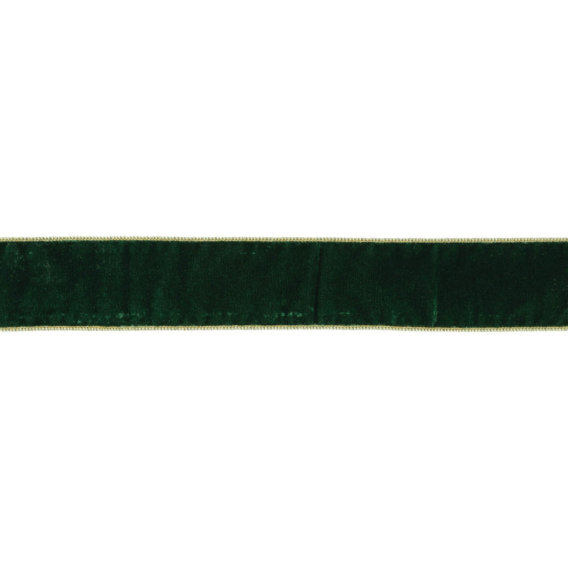 Melrose Green and Gold Ribbon 2.5" x 10 Yds.