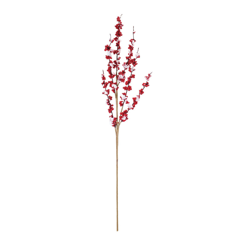 Melrose Flocked Berry Twig Spray (Set of 12)