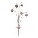 Melrose Floral Garden Stake (Set of 2) 42"H Iron Brown & Green