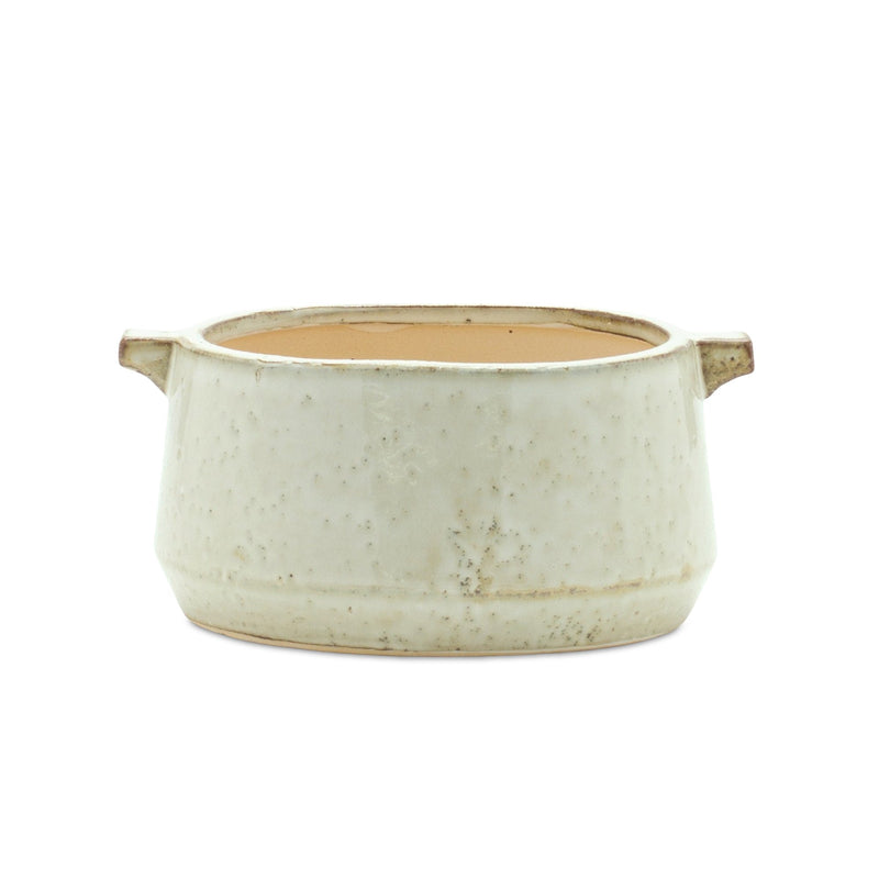 Melrose Rustic Terra Cotta Bowl Planter 8"L Planter